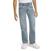 Levi's Little Boys Adjustable Waist Mid Rise 514 Straight Leg Jean