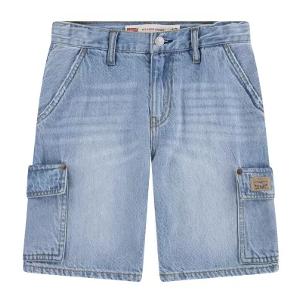 Levi's Big Boys Adjustable Waist Denim Cargo Short
