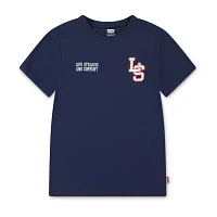 Levi's Big Boys Crew Neck Short Sleeve Graphic T-Shirt