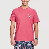 IZOD Saltwater Soft Wash Mens Crew Neck Short Sleeve Classic Fit Graphic T-Shirt