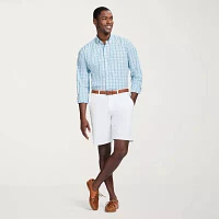IZOD Mens Performance Comfort Stretch Fabric Long Sleeve Classic Fit Button-Down Shirt