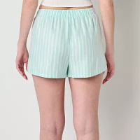 Arizona Body Womens Juniors Flannel Pajama Shorts