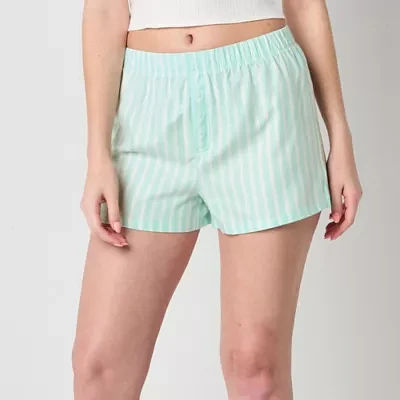 Arizona Body Womens Juniors Flannel Pajama Shorts
