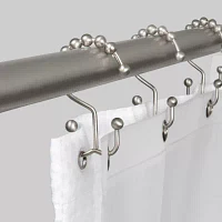 Maytex Mills Double Ball Glilde Shower Curtain Hooks