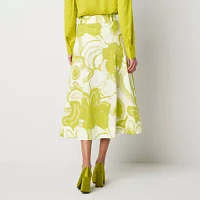 Worthington Womens Belted Skirt