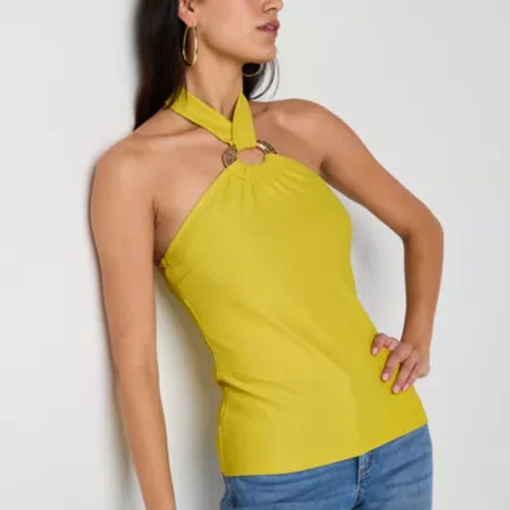 Bold Elements Womens Sleeveless Mock Neck Top