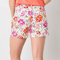 St. John's Bay Womens Mid Rise Chino Short