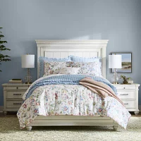 Martha Stewart Gretchen 3-pc. Floral Midweight Reversible Comforter Set