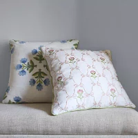 Martha Stewart Esmerelda Bow Square Throw Pillow