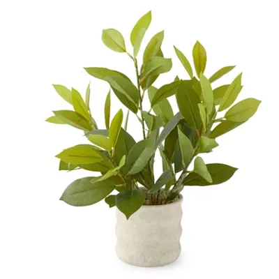 Linden Street 14.5in Rubber Fig Artificial Plant