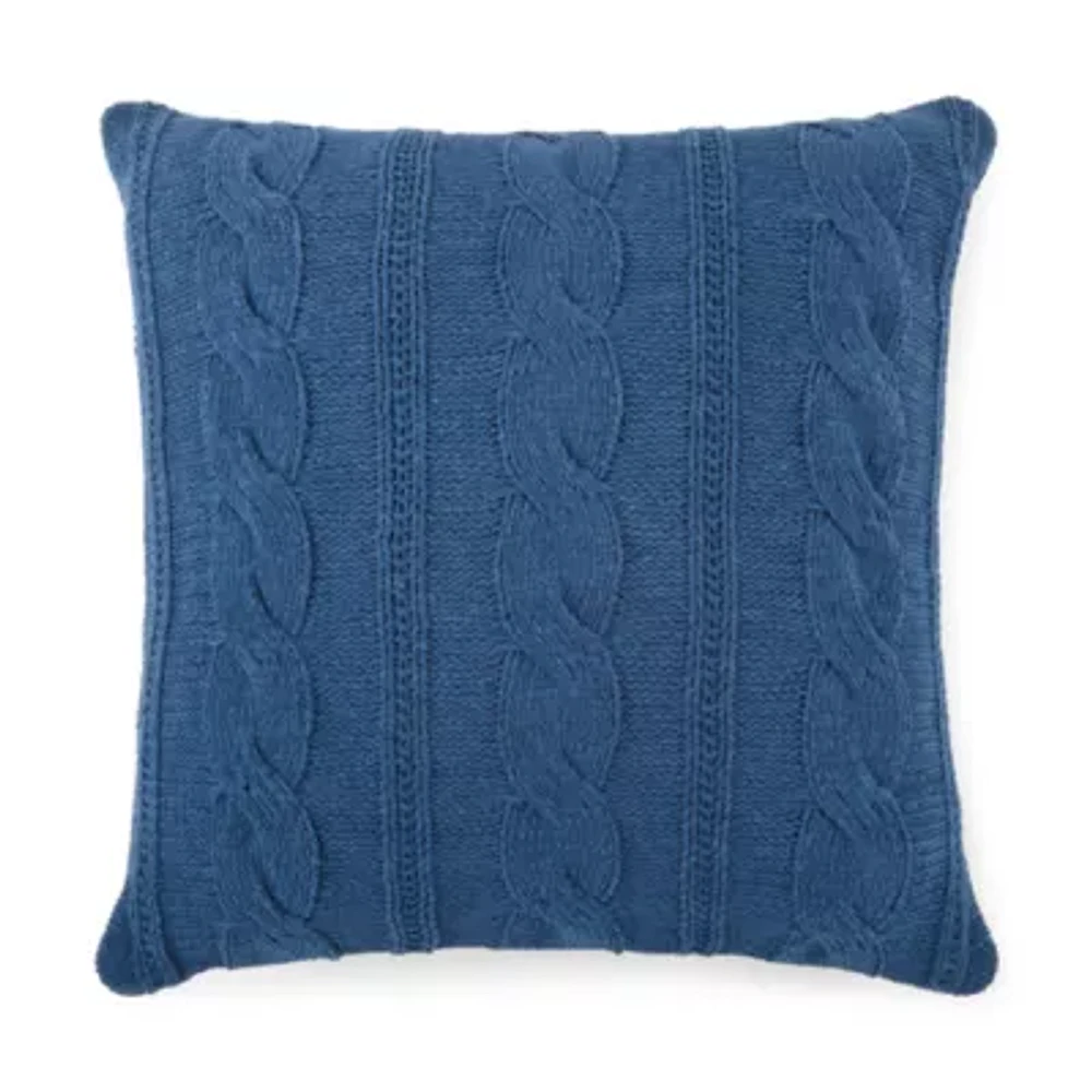 Linden Street Cable Knit Chenille Square Pillow