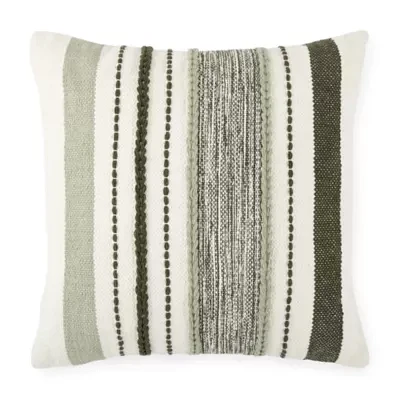 Linden Street Nubby Stripe Square Throw Pillows