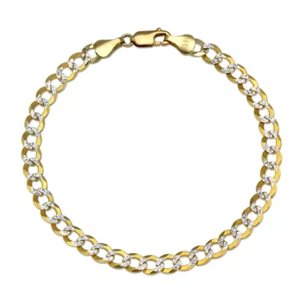 FINE JEWELRY 14K Gold 8 1/2 Inch Solid Chain Bracelet | Plaza Del Caribe