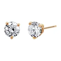 DiamonArt® 1 7/8 CT. T.W. White Cubic Zirconia Sterling Silver Stud Earrings