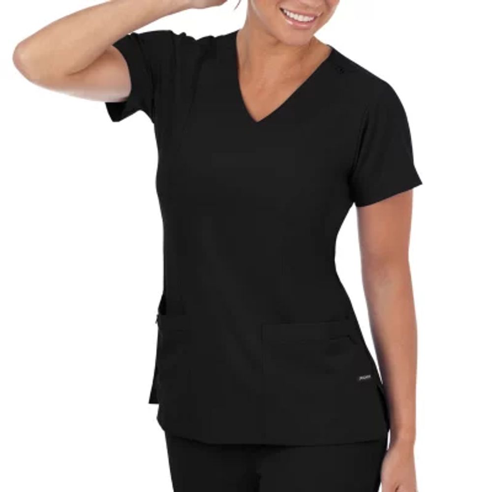 Jockey 2306 Womens V Neck Stretch Fabric Short Sleeve Scrub Top