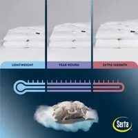 Serta Down Illusion Light Warmth Down Alternative Comforter