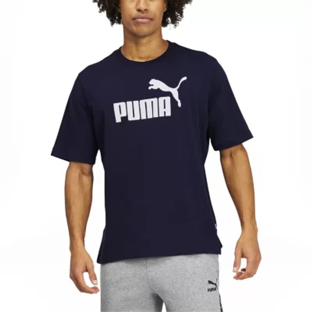 PUMA Essentials Mens Crew Neck Short Sleeve Graphic T-Shirt