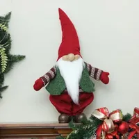 22'' Red and White Gnome Christmas Tabletop Decoration