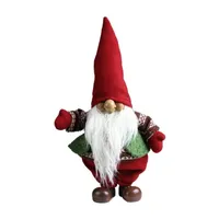 22'' Red and White Gnome Christmas Tabletop Decoration