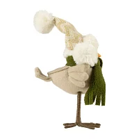 9'' Standing Bird in Winter Apparel Christmas Figure