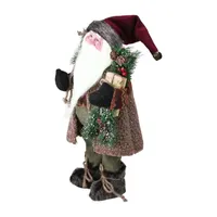 16'' Country Rustic Santa Claus with Present Christmas Figure