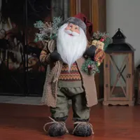 24'' Country Rustic Santa Claus Christmas Figure