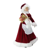 24'' Traditional Mrs Claus with Braided Hair and Gifts Christmas Figure