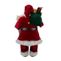 24'' Santa Claus with Bag of Gifts and Naughty or Nice List Christmas Figure