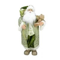 32'' St Patrick's Irish Santa Claus with Teddy Bear Christmas Figure