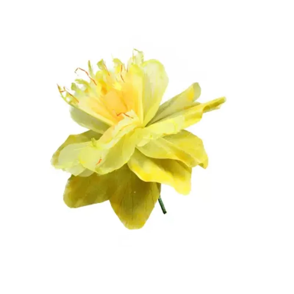 30'' Yellow and Green Spring Floral Artificial Craft Stem