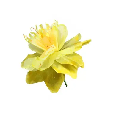 30'' Yellow and Green Spring Floral Artificial Craft Stem