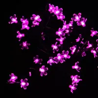 18'' LED Lighted Japanese Sakura Blossom Flower Tree - Pink Lights