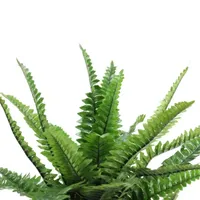 17.5'' Potted Artificial Tall Green Boston Fern Plant