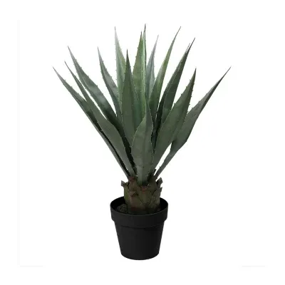 30'' Green and Brown Potted Artificial Agave Succulent Plant