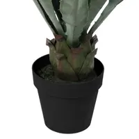 30'' Green and Brown Potted Artificial Agave Succulent Plant