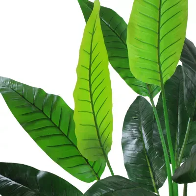 51'' Green and Black Traveller's Artificial Tree Pot