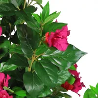 74.5'' Pink and Red Potted Artificial Bougainvillea Tree