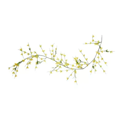 5' x 2'' Green and Yellow Artificial Spring Floral Garland - Unlit