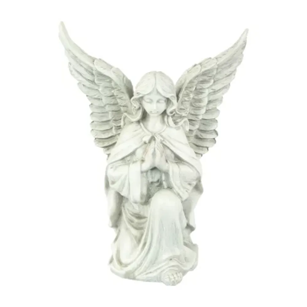 13'' Kneeling Praying Angel Outdoor Garden Statue