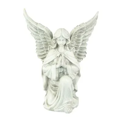 13'' Kneeling Praying Angel Outdoor Garden Statue