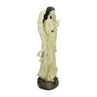 13'' Peace and Love Angel with Dove Outdoor Garden Statue