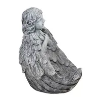 16'' Angel Child Wrapped in Wings Religious Outdoor Garden Statue