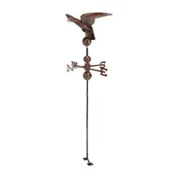 36'' Chocolate Brown Polished Eagle Outdoor Garden Weathervane