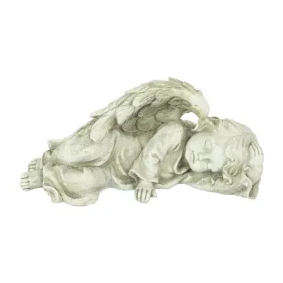 9.75'' Heavenly Sleeping Cherub Angel Outdoor Garden Statue