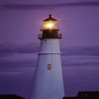 LED Lighted Coastal Lighthouse Home with Sunset Canvas Wall Art 15.75" x 23.5"