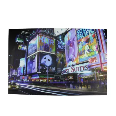 LED Lighted NYC Times Square Canvas Wall Art 15.75'' x 23.5''