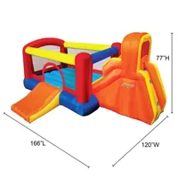 Banzai Inflatable Double Slide Bouncer Oudoor Toy