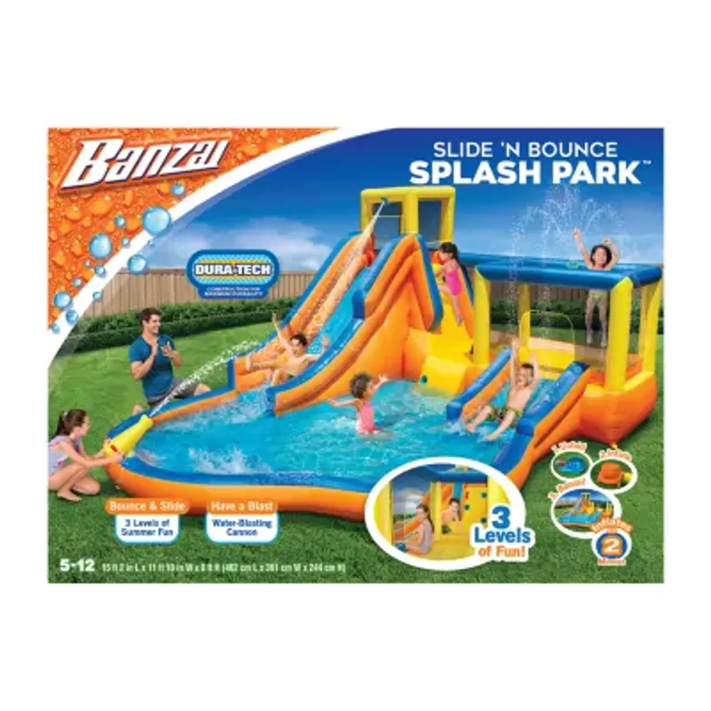 Banzai Inflatable Slide Bounce N Splash Water Park