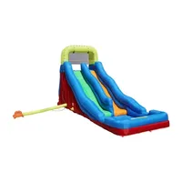 Banzai Double Drop Raceway Inflatable Water Racing Slide