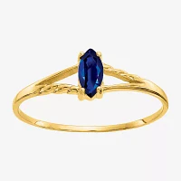 Gemstone 10K Gold Marquise Cocktail Ring